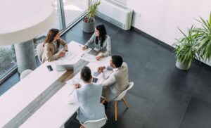 Business persons on meeting in the office.